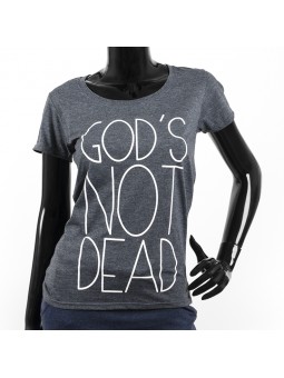 Koszulka damska z dekoltem „God's not dead”