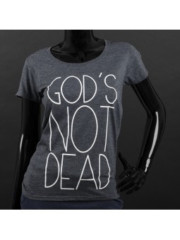 Koszulka damska z dekoltem „God's not dead” 2