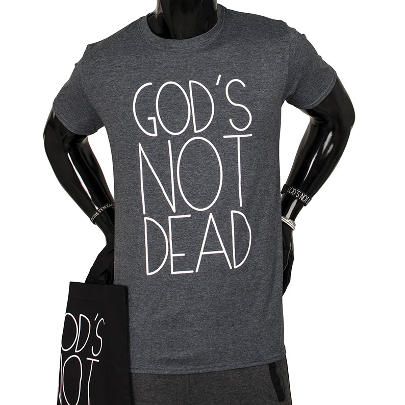 Koszulka męska „God's not dead” z torbą „God's not dead”