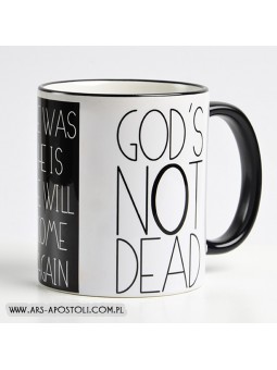 Kubek religijny z rantem „God's not dead”