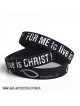 Opaska „For me to live is Christ” czarna