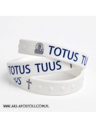 Opaska „Totus Tuus” biała