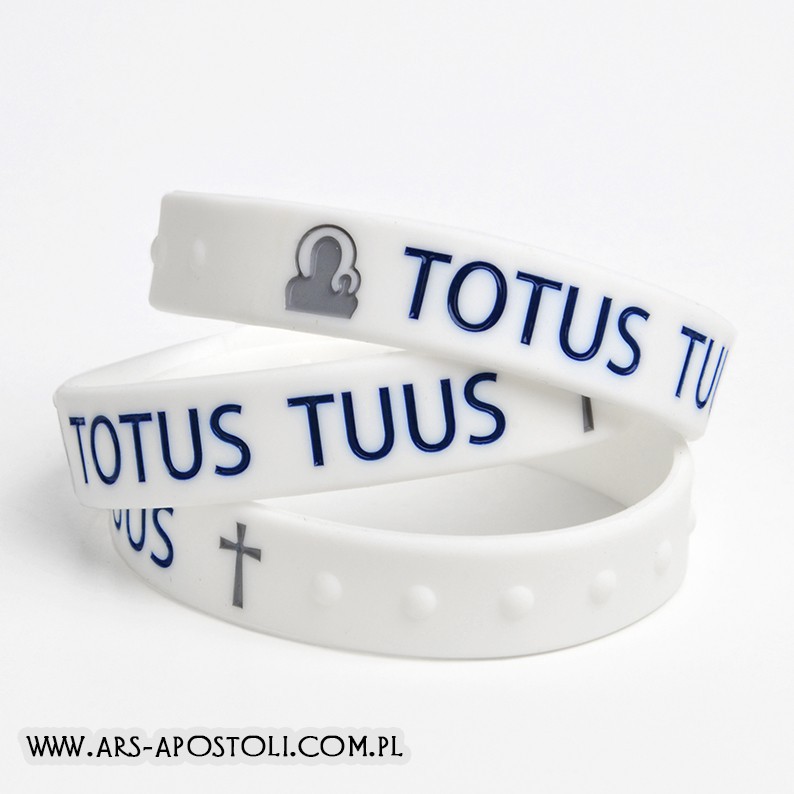 Opaska „Totus Tuus” biała