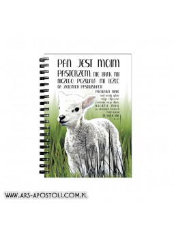 Notes chrześcijański A6 „Pan jest moim Pasterzem”
